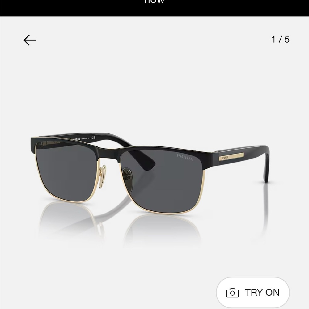 Prada Black and Silver Sunglasses - Picture 8 of 8